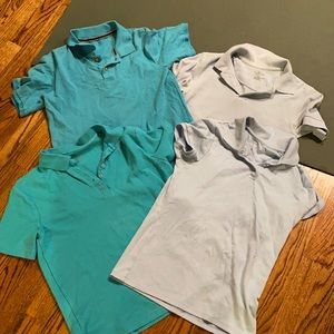 4 pieces blue polo